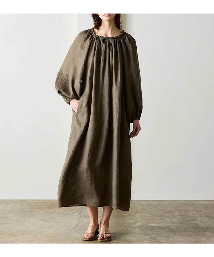 【ビショップ/Bshop】のリネン バルーンスリーブドレス WOMEN インテリア・キッズ・メンズ・レディースファッション・服の通販 founy(ファウニー) https://founy.com/ ファッション Fashion レディースファッション Fashion for Women ワンピース Dresses フォーマル・パーティードレス・結婚式用ドレス Elegant & Casual Dresses スリーブ Sleeve, Long Sleeve / Short Sleeve ドレス Dress, One-Piece バルーン Balloon, Balloon Silhouette リネン Linen, Linen Fabric ロング Long, Long-Length |ID: prp329100004980361 ipo3291000000037317788