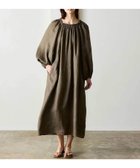 【ビショップ/Bshop】のリネン バルーンスリーブドレス WOMEN BROWN|ID: prp329100004980361 ipo3291000000037317789