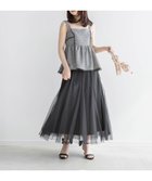 【ランダ/RANDA】のペプラムビスチェセットチュールスカート BLACK|ID: prp329100004980426 ipo3291000000037318030