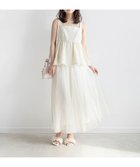 【ランダ/RANDA】のペプラムビスチェセットチュールスカート CREAM|ID: prp329100004980426 ipo3291000000037318031