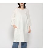 【ツチエ/TUTIE】のソフトリネンストレッチストライプコクーンワンピース ホワイト|ID: prp329100004980437 ipo3291000000037318060