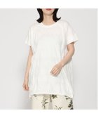 【ツチエ/TUTIE】のジャカードドットジャージチュニック ホワイト|ID: prp329100004980442 ipo3291000000037318079