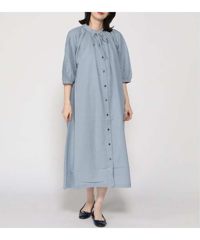 【ツチエ/TUTIE】の五分袖OP インテリア・キッズ・メンズ・レディースファッション・服の通販 founy(ファウニー) https://founy.com/ ファッション Fashion レディースファッション Fashion for Women トップス・カットソー Cut & Sew Tops ギャザー Gathered, Ruffled スキッパー Skipper, Open Collar ドット Polka Dot, Dot Pattern リボン Ribbon, Bow 羽織 Haori, Light Jacket |ID: prp329100004980443 ipo3291000000037318080