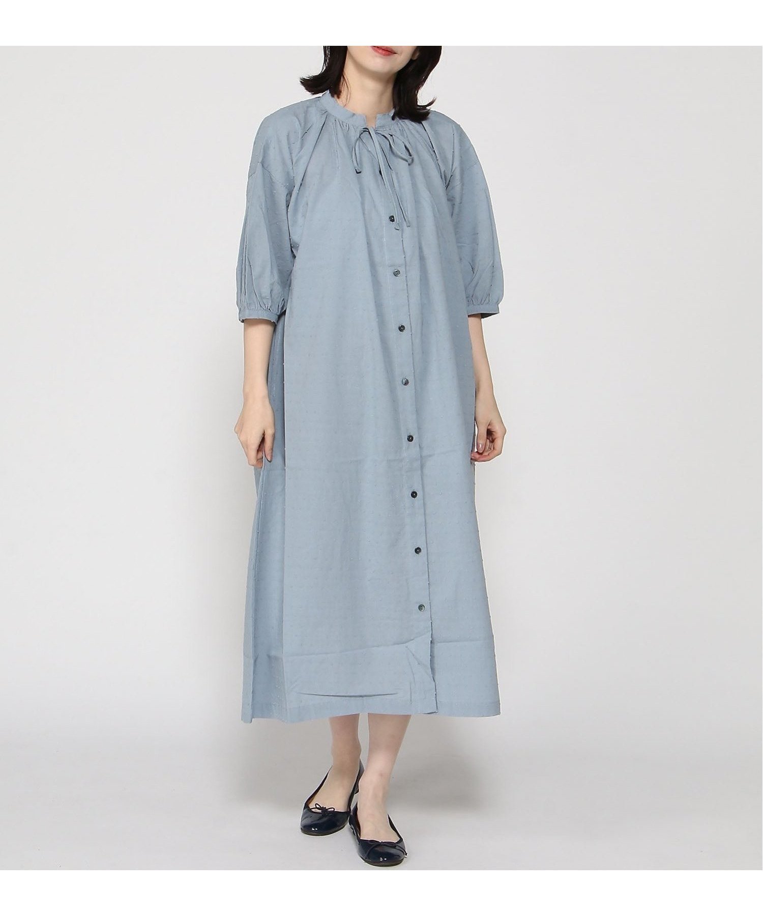 【その他のブランド/Other】の五分袖OP 大人の最旬トレンドファッション＆コーディネート founy(ファウニー) 　ファッション　Fashion　レディースファッション　Fashion for Women　トップス・カットソー　Cut & Sew Tops　ギャザー　Gathered, Ruffled　スキッパー　Skipper, Open Collar　ドット　Polka Dot, Dot Pattern　リボン　Ribbon, Bow　羽織　Haori, Light Jacket　 other-1|ID: prp329100004980443 ipo3291000000037318080