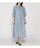 【その他のブランド/Other】の五分袖OP 大人の最旬トレンドファッション＆コーディネート founy(ファウニー) ファッション Fashion レディースファッション Fashion for Women トップス・カットソー Cut & Sew Tops ギャザー Gathered, Ruffled スキッパー Skipper, Open Collar ドット Polka Dot, Dot Pattern リボン Ribbon, Bow 羽織 Haori, Light Jacket thumbnail ブルー|ID: prp329100004980443 ipo3291000000037318081
