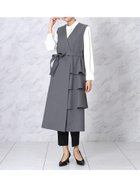 【ヴァン/Vin】のアシメフリルジレワンピ 大人の最旬トレンドファッション＆コーディネート founy(ファウニー) ファッション Fashion レディースファッション Fashion for Women アウター Coat / Outerwear Collection アシンメトリー Asymmetrical Style カットソー Cut and Sewn Top シンプル Simple, Minimal ジャンスカ Jumper Skirt, Pinafore Dress タートルネック Turtleneck, High Neck ダウン Down, Puffer バランス Balance, Style Balance フリル Frill, Ruffle フロント Front, Front Design エレガント 上品 Elegant thumbnail アッシュグレー|ID: prp329100004980452 ipo3291000000037318106