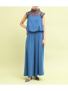 【ヴァン/Vin】のシアードッキングキャミソール×パンツセットアップ 大人の最旬トレンドファッション＆コーディネート founy(ファウニー) ファッション Fashion レディースファッション Fashion for Women セットアップ Matching Sets レディースパンツ・ボトムス Pants & Trousers / Bottoms おすすめ Recommended / Our Picks インナー Innerwear キャミソール Camisole, Spaghetti Strap Top シアー Sheer, See-Through セットアップ Set-Up, Coordinated Outfit セパレート Separate, Two-Piece セレモニー Ceremony フォルム Silhouette, Form ワイド Wide, Wide Fit 結婚式 Wedding thumbnail ブルー|ID: prp329100004980455 ipo3291000000037318115