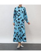 【ラシュッド/LASUD】のフラワーモチーフプリントワンピース 大人の最旬トレンドファッション＆コーディネート founy(ファウニー) ファッション Fashion レディースファッション Fashion for Women ワンピース Dresses フロント Front, Front Design プリント Print, Printed Pattern マーメイド Mermaid, Fishtail Silhouette エレガント 上品 Elegant thumbnail サックス|ID: prp329100004980457 ipo3291000000037318121