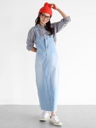 【ヴァン/Vin】のコクーンデニムジャンパースカート 大人の最旬トレンドファッション＆コーディネート founy(ファウニー) ファッション Fashion レディースファッション Fashion for Women スカート Skirts インナー Innerwear カットオフ Cut-Off Design スウェット / スエット Sweatshirt, Sweatwear デニム Denim, Jeans Material フリンジ Fringe, Tassel thumbnail ライトブルー|ID: prp329100004980463 ipo3291000000037318135
