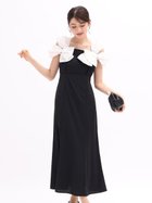 【ヴァン/Vin】のオフショルダーリボンマーメイドドレス シロクロ|ID: prp329100004980470 ipo3291000000037318152