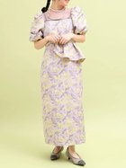 【ラシュッド/LASUD】のフラワージャガードペプラムドレスワンピース 大人の最旬トレンドファッション＆コーディネート founy(ファウニー) ファッション Fashion レディースファッション Fashion for Women ワンピース Dresses フォーマル・パーティードレス・結婚式用ドレス Elegant & Casual Dresses アシンメトリー Asymmetrical Style ギャザー Gathered, Ruffled シアー Sheer, See-Through スリーブ Sleeve, Long Sleeve / Short Sleeve デコルテ Décolleté, Neckline ドレス Dress, One-Piece ペプラム Peplum, Flared Hem thumbnail ライトパープル|ID: prp329100004980472 ipo3291000000037318156