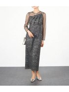 【ヴァン/Vin】のスパンコール刺繍レースドレス チャコールグレー|ID: prp329100004980473 ipo3291000000037361841