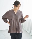【イッカ/ikka】の冷感楊柳バンドカラーシャツ 大人の最旬トレンドファッション＆コーディネート founy(ファウニー) ファッション Fashion レディースファッション Fashion for Women トップス・カットソー Cut & Sew Tops シャツ・ブラウス・オフィスカジュアル Elegant Blouses & Button-Ups サッカー Seersucker, Summer Fabric フェミニン Feminine, Girly ペプラム Peplum, Flared Hem thumbnail コーヒー|ID: prp329100004980477 ipo3291000000037318176