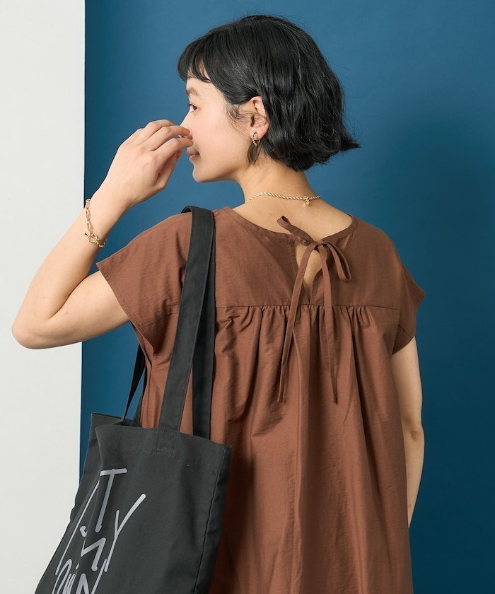 【フリークスストア/FREAK'S STORE】の接触冷感 インテリア・キッズ・メンズ・レディースファッション・服の通販 founy(ファウニー) 　ファッション　Fashion　レディースファッション　Fashion for Women　スキッパー　Skipper, Open Collar　スペシャル　Special, Limited Edition　トレンド　Trend, Trending Now　半袖　Short Sleeve, Half Sleeve　リアル　Real, Realistic　リボン　Ribbon, Bow　S/S・春夏　SS, Spring/Summer, Warm Season　夏　Summer　エレガント 上品　Elegant　2026年　2026　2026春夏・S/S　Spring/Summer 2026 SS26　ブラウン|ID: prp329100004980486 ipo3291000000037318213