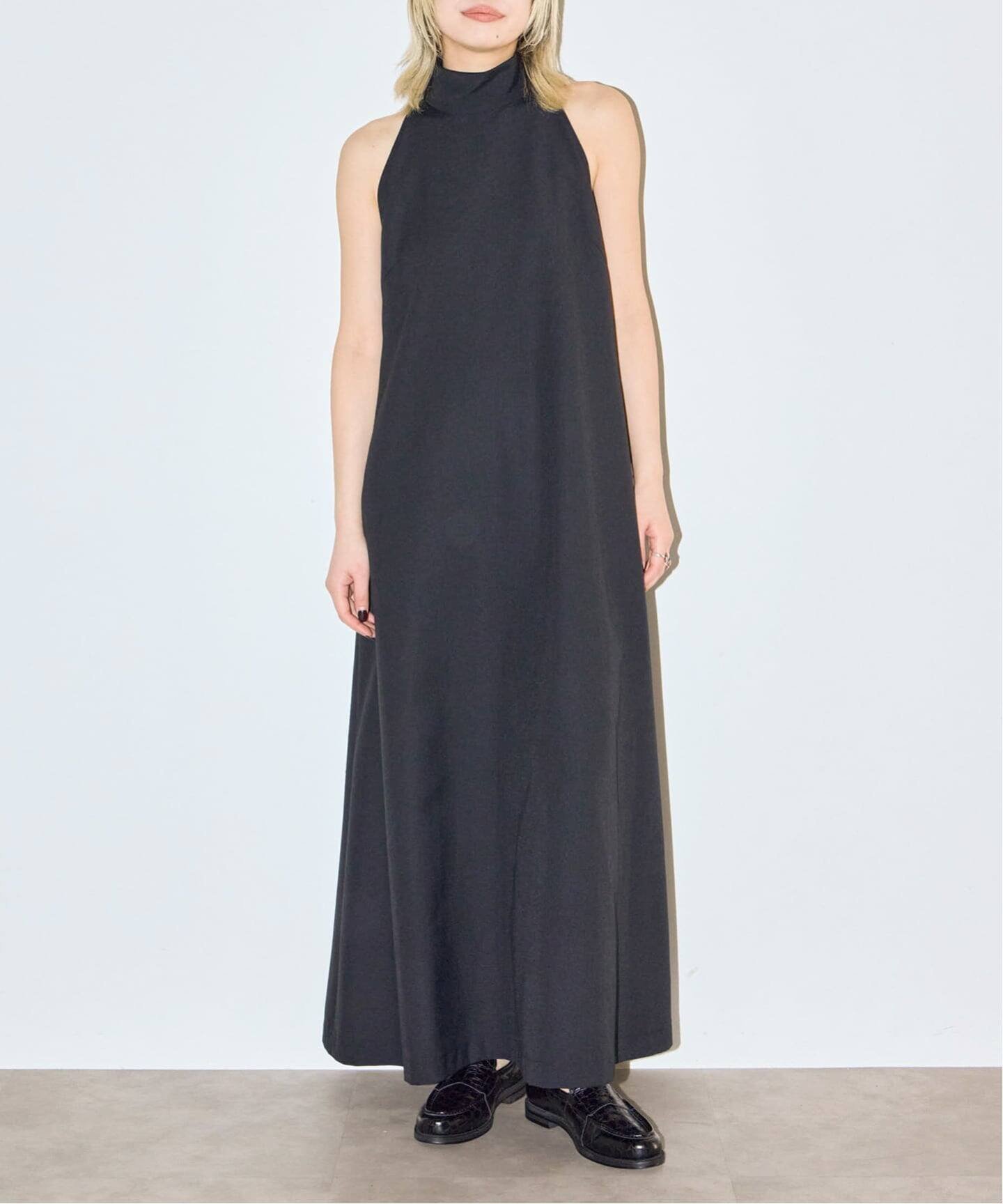 【シティーショップ/CITYSHOP】のLINEN LIKE DRESS ワンピース インテリア・キッズ・メンズ・レディースファッション・服の通販 founy(ファウニー) 　ファッション　Fashion　レディースファッション　Fashion for Women　ワンピース　Dresses　フォーマル・パーティードレス・結婚式用ドレス　Elegant & Casual Dresses　2026年　2026　2026春夏・S/S　Spring/Summer 2026 SS26　チェック　Check, Plaid, Tartan　ハイネック　High Neck, Mock Neck　パターン　Pattern, Design Print　ブロック　Block, Solid Block Pattern　リネン　Linen, Linen Fabric　人気　Popular, Best Seller　夏　Summer　無地　Plain, Solid Color　ブラック|ID: prp329100004980497 ipo3291000000037318247