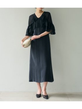 【アニュアンス/anuans】のボレロキャミワンピース 大人の最旬トレンドファッション＆コーディネート founy(ファウニー) ファッション Fashion レディースファッション Fashion for Women アウター Coat / Outerwear Collection ボレロ・ショート丈ジャケット / ドレス羽織りに Boleros & Short Jackets ワンピース Dresses キャミソールワンピース Camisole Dresses キャミワンピース Cami Dress, Slip Dress キュプラ Cupro, Eco Fabric シェイプ Shape, Slim Fit シフォン Chiffon, Lightweight Fabric ショート Short, Short Length デコルテ Décolleté, Neckline バランス Balance, Style Balance フリル Frill, Ruffle ボレロ Bolero, Short Cardigan エレガント 上品 Elegant |ID:prp329100004980506