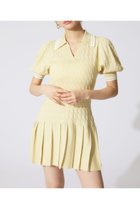 【リエンダ/rienda】のスキッパーデザインニットミニワンピース YEL|ID: prp329100004980533 ipo3291000000037318383