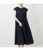 【レリアンプラスハウス/Leilian PLUS HOUSE】の【ウォッシャブル】刺繍フレンチスリーブワンピース【BOURGE】 大人の最旬トレンドファッション＆コーディネート founy(ファウニー) ファッション Fashion レディースファッション Fashion for Women ワンピース Dresses アクセサリー Fashion Accessories アンダー Underwear Essentials ウォッシャブル Machine Washable フラワー Flower, Floral フレア Flare, Flared ポケット Pocket, Pocket Detail モチーフ Motif, Design Theme ヨーク Yoke, Yoke Design thumbnail ネイビー|ID: prp329100004980546 ipo3291000000037318424