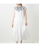【レリアンプラスハウス/Leilian PLUS HOUSE】の【ウォッシャブル】刺繍フレンチスリーブワンピース【BOURGE】 大人の最旬トレンドファッション＆コーディネート founy(ファウニー) ファッション Fashion レディースファッション Fashion for Women ワンピース Dresses アクセサリー Fashion Accessories アンダー Underwear Essentials ウォッシャブル Machine Washable フラワー Flower, Floral フレア Flare, Flared ポケット Pocket, Pocket Detail モチーフ Motif, Design Theme ヨーク Yoke, Yoke Design thumbnail アイボリー|ID: prp329100004980546 ipo3291000000037318425