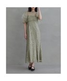 【ビーフラット/bflat】のボレロセットフラワースパンコールドレス 2点セット キャミワンピース 結婚式 成人式 グリーン|ID: prp329100004980556 ipo3291000000037318458