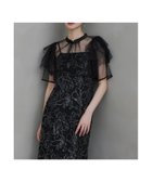 【ビーフラット/bflat】のボレロセットフラワースパンコールドレス 2点セット キャミワンピース 結婚式 成人式 ブラック|ID: prp329100004980556 ipo3291000000037318459