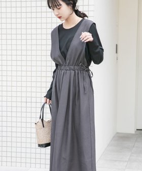 【アイテムズアーバンリサーチ/ITEMS URBAN RESEARCH】のギャザージャンパースカート(ロングスリーブインナーセット) 大人の最旬トレンドファッション＆コーディネート founy(ファウニー) ファッション Fashion レディースファッション Fashion for Women スカート Skirts 2026年 2026 2026春夏・S/S Spring/Summer 2026 SS26 インナー Innerwear ギャザー Gathered, Ruffled シンプル Simple, Minimal 夏 Summer S/S・春夏 SS, Spring/Summer, Warm Season |ID:prp329100004980561