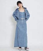 【レディアゼル/REDYAZEL】の【Denim Series】デニムショートビスチェ*ZIPフレアロングスカート ブルー|ID: prp329100004980566 ipo3291000000037318495