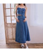 【レディアゼル/REDYAZEL】の【Denim Series】デニムショートビスチェ*ZIPフレアロングスカート ネイビー|ID: prp329100004980566 ipo3291000000037318496