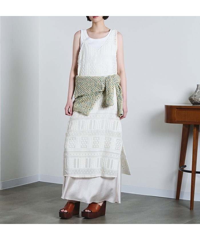【ローズバッド/ROSE BUD】のmici/CAMISOLE DRESS インテリア・キッズ・メンズ・レディースファッション・服の通販 founy(ファウニー) https://founy.com/ ファッション Fashion レディースファッション Fashion for Women ワンピース Dresses フォーマル・パーティードレス・結婚式用ドレス Elegant & Casual Dresses インナー Innerwear カットジャガード Cut Jacquard キャミソール Camisole, Spaghetti Strap Top キャミワンピース Cami Dress, Slip Dress キュプラ Cupro, Eco Fabric スラックス Slacks, Dress Pants デニム Denim, Jeans Material バランス Balance, Style Balance パッチワーク Patchwork, Mixed Fabric マキシ Maxi, Full Length ミックス Mix, Mixed Style ロング Long, Long-Length エレガント 上品 Elegant |ID: prp329100004980571 ipo3291000000037318511