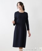 【レリアンプラスハウス/Leilian PLUS HOUSE】のサックワンピース 大人の最旬トレンドファッション＆コーディネート founy(ファウニー) ファッション Fashion レディースファッション Fashion for Women ワンピース Dresses パターン Pattern, Design Print ポケット Pocket, Pocket Detail エレガント 上品 Elegant 秋 Autumn thumbnail ネイビー|ID: prp329100004980581 ipo3291000000037318541
