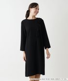 【レリアンプラスハウス/Leilian PLUS HOUSE】のノーカラーワンピース【プラス企画】 大人の最旬トレンドファッション＆コーディネート founy(ファウニー) ファッション Fashion レディースファッション Fashion for Women ワンピース Dresses ウォッシャブル Machine Washable エレガント 上品 Elegant 秋 Autumn ショルダー Shoulder, Shoulder Strap シンプル Simple, Minimal フェミニン Feminine, Girly ポケット Pocket, Pocket Detail レギュラー Regular, Standard Fit thumbnail ブラック|ID: prp329100004980583 ipo3291000000037318547