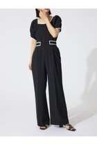 【リエンダ/rienda】のバイカラーロンパース 大人の最旬トレンドファッション＆コーディネート founy(ファウニー) ファッション Fashion レディースファッション Fashion for Women ワンピース Dresses おすすめ Recommended / Our Picks オケージョン Occasion Wear スクエア Square, Square Shape デコルテ Décolleté, Neckline ミュール Mule, Backless Shoes ロンパース Romper, Jumpsuit 再入荷 Restock / Back in Stock thumbnail BLK|ID: prp329100004980591 ipo3291000000037318574