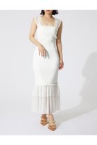 【リエンダ/rienda】のチュールレイヤードホルターニットワンピース WHT|ID: prp329100004980595 ipo3291000000037318590