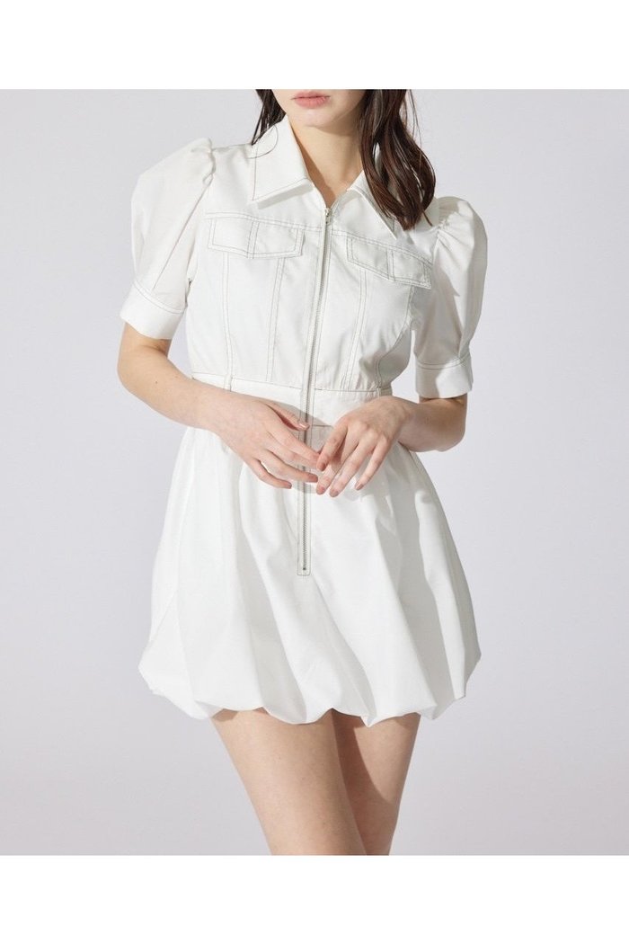 【リエンダ/rienda】のフロントジップバルーンミニロンパース インテリア・キッズ・メンズ・レディースファッション・服の通販 founy(ファウニー) https://founy.com/ ファッション Fashion レディースファッション Fashion for Women ワンピース Dresses おすすめ Recommended / Our Picks インナー Innerwear クール Cool, Chic ショーツ Shorts, Short Pants スカーフ Scarf, Neckwear トレンド Trend, Trending Now バルーン Balloon, Balloon Silhouette ポケット Pocket, Pocket Detail リボン Ribbon, Bow ループ Loop, Loop Knit ロンパース Romper, Jumpsuit ワーク Workwear, Utility Style 再入荷 Restock / Back in Stock |ID: prp329100004980599 ipo3291000000037318605