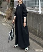 【ノッチ/notch】の【notch. by KR 】キーネックビッグワンピース 大人の最旬トレンドファッション＆コーディネート founy(ファウニー) ファッション Fashion レディースファッション Fashion for Women ワンピース Dresses キャップ Cap, Baseball Cap コラボ Collaboration, Collab シンプル Simple, Minimal スリーブ Sleeve, Long Sleeve / Short Sleeve デニム Denim, Jeans Material 人気 Popular, Best Seller バランス Balance, Style Balance リラックス Relax, Relaxed Fit ロング Long, Long-Length おすすめ Recommended / Our Picks thumbnail ブラック|ID: prp329100004980603 ipo3291000000037318622
