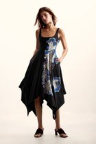 【デシグアル/Desigual】のアシンメトリーなストラップドレス グレー/ブラック/2000|ID: prp329100004980622 ipo3291000000037318687