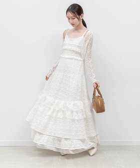 【ランダ/RANDA】のカットレースキャミワンピース*ボレロセット 大人の最旬トレンドファッション＆コーディネート founy(ファウニー) ファッション Fashion レディースファッション Fashion for Women アウター Coat / Outerwear Collection ボレロ・ショート丈ジャケット / ドレス羽織りに Boleros & Short Jackets ワンピース Dresses キャミソールワンピース Camisole Dresses エレガント 上品 Elegant キャミワンピース Cami Dress, Slip Dress サテン Satin, Glossy Fabric シアー Sheer, See-Through タートルネック Turtleneck, High Neck トレンド Trend, Trending Now 長袖 Long Sleeve, Full Sleeve フィット Fit, Slim Fit フリル Frill, Ruffle ボレロ Bolero, Short Cardigan レース Lace, Lace Fabric おすすめ Recommended / Our Picks |ID:prp329100004980625