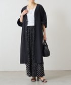 【ビアズリー/BEARDSLEY】のガウンワンピース 大人の最旬トレンドファッション＆コーディネート founy(ファウニー) ファッション Fashion レディースファッション Fashion for Women ワンピース Dresses ガウン Gown, Robe キュプラ Cupro, Eco Fabric バルーン Balloon, Balloon Silhouette ポケット Pocket, Pocket Detail リネン Linen, Linen Fabric リラックス Relax, Relaxed Fit 再入荷 Restock / Back in Stock 夏 Summer エレガント 上品 Elegant thumbnail ブラック|ID: prp329100004980628 ipo3291000000037318707