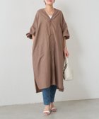 【ビアズリー/BEARDSLEY】のガウンワンピース 大人の最旬トレンドファッション＆コーディネート founy(ファウニー) ファッション Fashion レディースファッション Fashion for Women ワンピース Dresses ガウン Gown, Robe キュプラ Cupro, Eco Fabric バルーン Balloon, Balloon Silhouette ポケット Pocket, Pocket Detail リネン Linen, Linen Fabric リラックス Relax, Relaxed Fit 再入荷 Restock / Back in Stock 夏 Summer エレガント 上品 Elegant thumbnail サンドベージュ|ID: prp329100004980628 ipo3291000000037318708