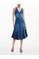【デシグアル/Desigual】のデニムミディワンピース 大人の最旬トレンドファッション＆コーディネート founy(ファウニー) ファッション Fashion レディースファッション Fashion for Women ワンピース Dresses カラフル Colorful Design シューズ Shoes, Footwear デニム Denim, Jeans Material パターン Pattern, Design Print パッチワーク Patchwork, Mixed Fabric プリント Print, Printed Pattern メンズ Men's, Menswear thumbnail ブルー/5053|ID: prp329100004980635 ipo3291000000037318736