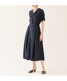 【エストネーション/ESTNATION】のESTNATION / Vネック ワークワンピース 大人の最旬トレンドファッション＆コーディネート founy(ファウニー) ファッション Fashion レディースファッション Fashion for Women ワンピース Dresses ドレス Dress, One-Piece ミックス Mix, Mixed Style ワーク Workwear, Utility Style thumbnail ネイビー|ID: prp329100004980640 ipo3291000000037318749