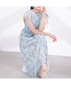 【プロポーション ボディドレッシング/PROPORTION BODY DRESSING】の2wayスリーブ花柄シャーリングワンピース 26SS 大人の最旬トレンドファッション＆コーディネート founy(ファウニー) ファッション Fashion レディースファッション Fashion for Women ワンピース Dresses 2026年 2026 2026春夏・S/S Spring/Summer 2026 SS26 ギャザー Gathered, Ruffled シフォン Chiffon, Lightweight Fabric シャーリング Shirring, Ruched スリーブ Sleeve, Long Sleeve / Short Sleeve ノースリーブ Sleeveless, No-Sleeve フレンチ French, French Style リボン Ribbon, Bow thumbnail ブルー|ID: prp329100004980644 ipo3291000000037318764