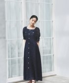 【プロポーション ボディドレッシング/PROPORTION BODY DRESSING】のフロントボタンレースワンピース 26SS 大人の最旬トレンドファッション＆コーディネート founy(ファウニー) ファッション Fashion レディースファッション Fashion for Women ワンピース Dresses 2026年 2026 2026春夏・S/S Spring/Summer 2026 SS26 インナー Innerwear スクエア Square, Square Shape フェミニン Feminine, Girly フロント Front, Front Design レース Lace, Lace Fabric エレガント 上品 Elegant thumbnail ネイビー|ID: prp329100004980645 ipo3291000000037318768