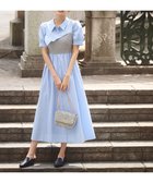 【プロポーション ボディドレッシング/PROPORTION BODY DRESSING】の《EDIT COLOGNE》ツイードビスチェ付きシャツワンピース 26SS 大人の最旬トレンドファッション＆コーディネート founy(ファウニー) ファッション Fashion レディースファッション Fashion for Women ワンピース Dresses シャツワンピース / 1枚で着映えコーデ Shirt Dresses 2026年 2026 2026春夏・S/S Spring/Summer 2026 SS26 スプリング Spring, Spring Collection ツイード Twill, Twill Weave ブロード Broadcloth, Fine Cotton リボン Ribbon, Bow thumbnail ブルー×ブラックミックス|ID: prp329100004980649 ipo3291000000037318784