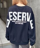 【イング/INGNI】のBackビッグロゴ裏毛チュニック クロ/オフホワイト|ID: prp329100004980670 ipo3291000000037318855
