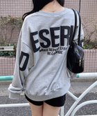 【イング/INGNI】のBackビッグロゴ裏毛チュニック グレー/クロ|ID: prp329100004980670 ipo3291000000037318856