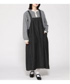 【クラウドナイン/cloudnine】の【2026 新作】デニムキャミワンピース 肩紐調整可 7.8ozデニム ポケット付き 大人カジュアル 大人の最旬トレンドファッション＆コーディネート founy(ファウニー) ファッション Fashion レディースファッション Fashion for Women ワンピース Dresses キャミソールワンピース Camisole Dresses インナー Innerwear デニム Denim, Jeans Material バランス Balance, Style Balance プリント Print, Printed Pattern ポケット Pocket, Pocket Detail thumbnail ブラック|ID: prp329100004980673 ipo3291000000037318866