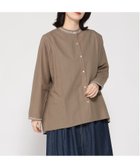 【クラウドナイン/cloudnine】の【2026 新作】 刺繍入りスタンドカラーチュニック 綿麻素材 ナチュラル配色 体型カバー 長袖 大人の最旬トレンドファッション＆コーディネート founy(ファウニー) ファッション Fashion レディースファッション Fashion for Women トップス・カットソー Cut & Sew Tops エンブロイダリー Embroidery Design シンプル Simple, Minimal スタンド Stand Collar, Upright Stand チュニック Tunic, Long Top フィット Fit, Slim Fit リネン Linen, Linen Fabric 吸水 Absorbent, Quick-Dry 長袖 Long Sleeve, Full Sleeve thumbnail ブラウン|ID: prp329100004980681 ipo3291000000037318898