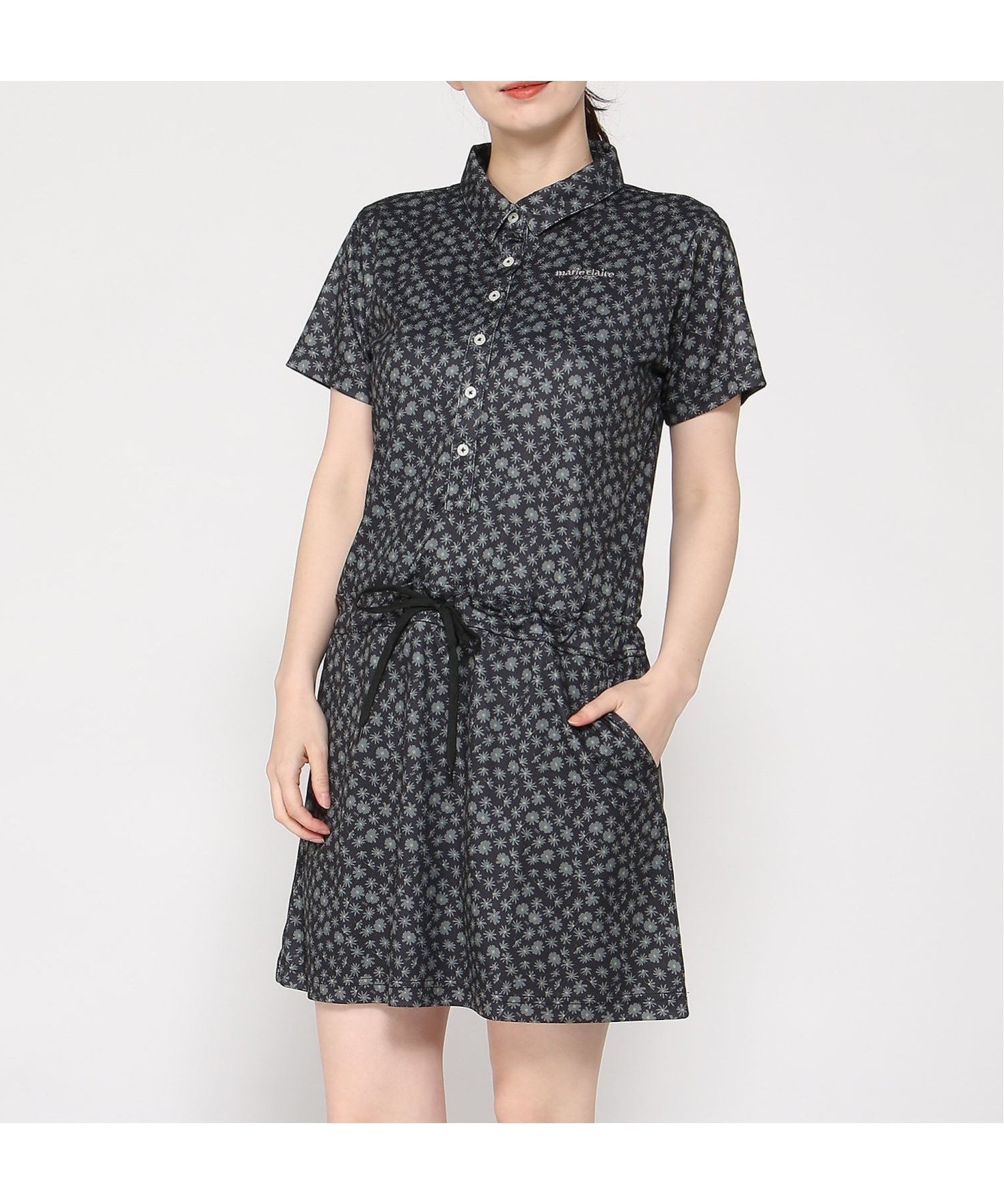 【その他のブランド/Other】のmarie claire sport/ワンピース ゴルフ インテリア・キッズ・メンズ・レディースファッション・服の通販 founy(ファウニー) 　ファッション　Fashion　レディースファッション　Fashion for Women　ワンピース　Dresses　ゴルフ　Golf　ラウンド　Round, Round Neck　BK|ID: prp329100004980682 ipo3291000000037318900