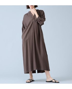 【リエス/Liesse】のバックギャザーワンピース 大人の最旬トレンドファッション＆コーディネート founy(ファウニー) ファッション Fashion レディースファッション Fashion for Women ワンピース Dresses ギャザー Gathered, Ruffled ツイル Twist, Twisted Detail ドレープ Drape, Draping Fabric メタル Metal, Metal Parts ロング Long, Long-Length ヴィンテージ Vintage Style エレガント 上品 Elegant |ID:prp329100004980683